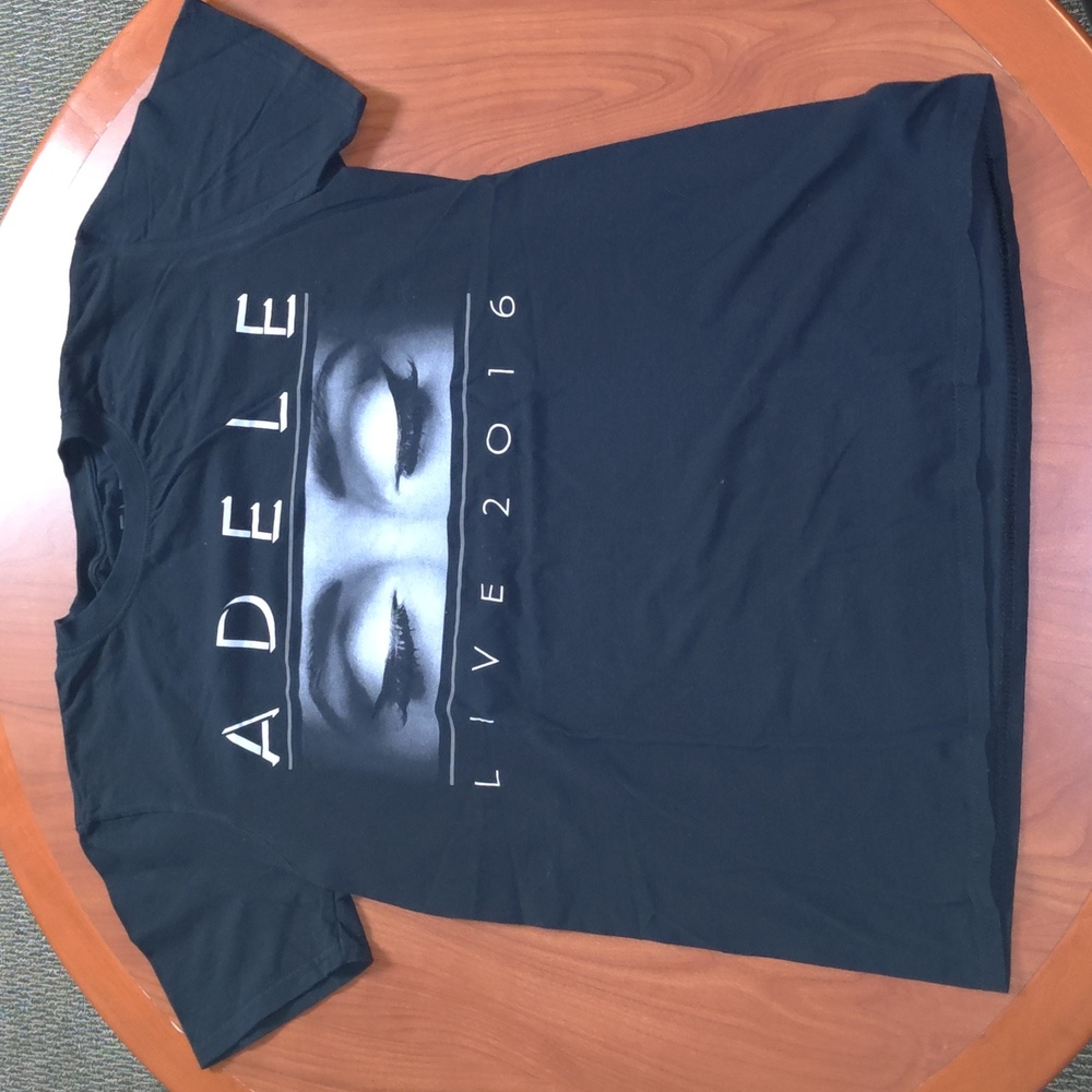 Adele Live 2016 Concert Tour Women's Black T Shirt Size M
